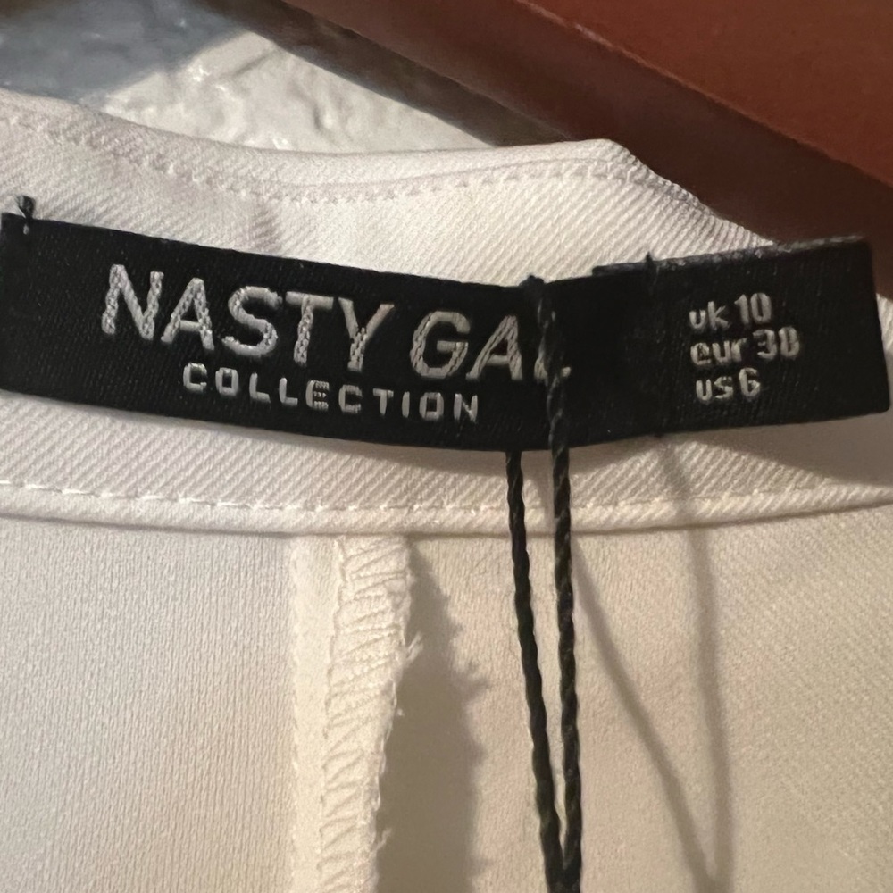 Nasty Gal White Long Sleeve Button-Up Dress - Picture 8 of 10